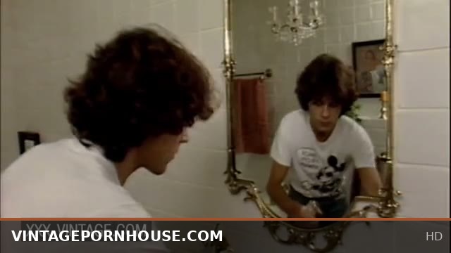 Horny brunette neighbor gives vintage blowjob and passionate sex